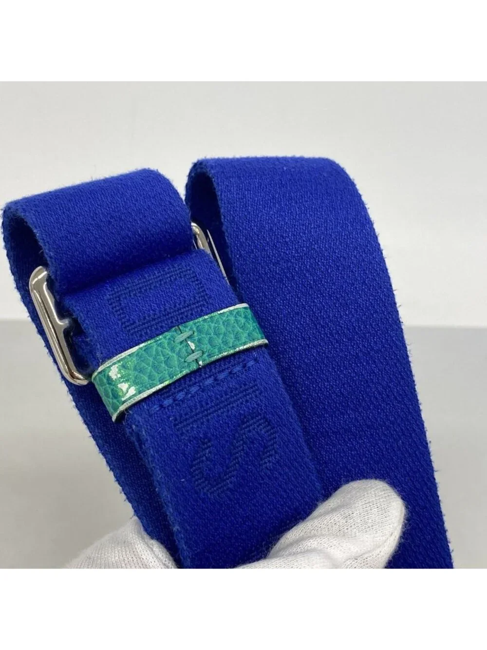 Louis Vuitton Shoulder Bag Taurillon Illusion Double Pouch Blue Vert